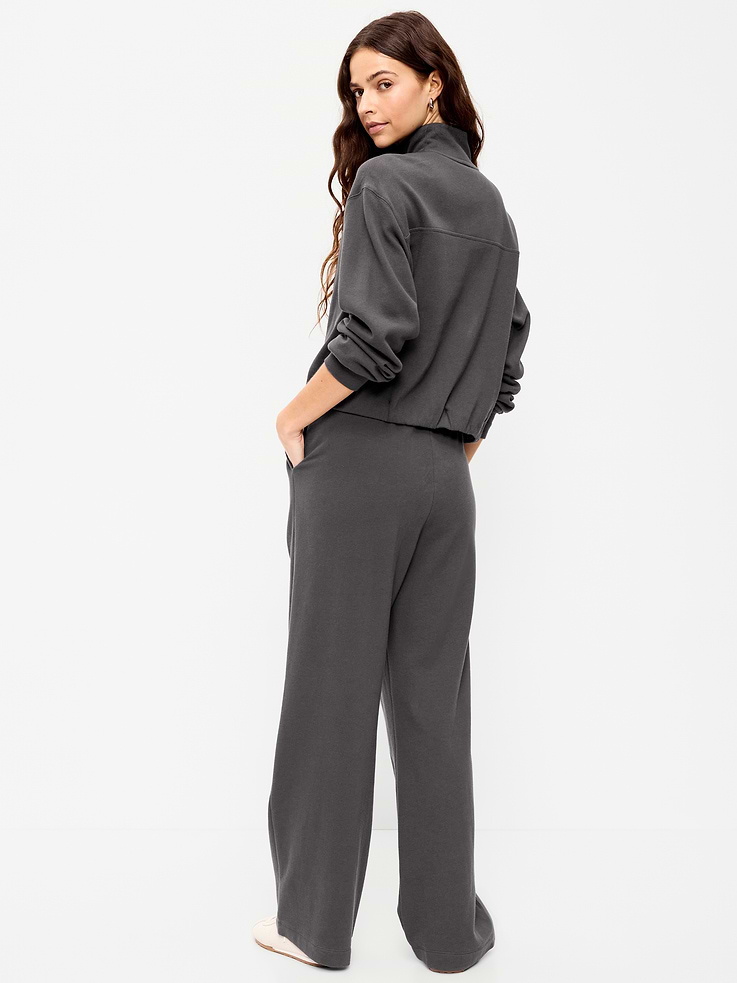 Image 3 of 6, High-Waisted SoComfy Wide-Leg Sweatpants