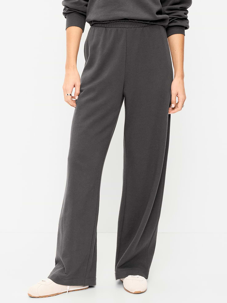 Image 2 of 6, High-Waisted SoComfy Wide-Leg Sweatpants