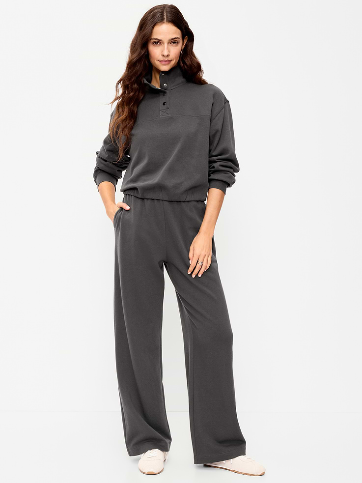 Image 1 of 6, The perfect-weight, never-taking-this-off fleece., New! your favorite wide-leg sweatpants now with an improved waistband and internal drawstring, on-seam pockets, pull-on style, Product #777363