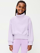 Image 1 of 3, mock neck, long sleeves, drop shoulders, Product #907016