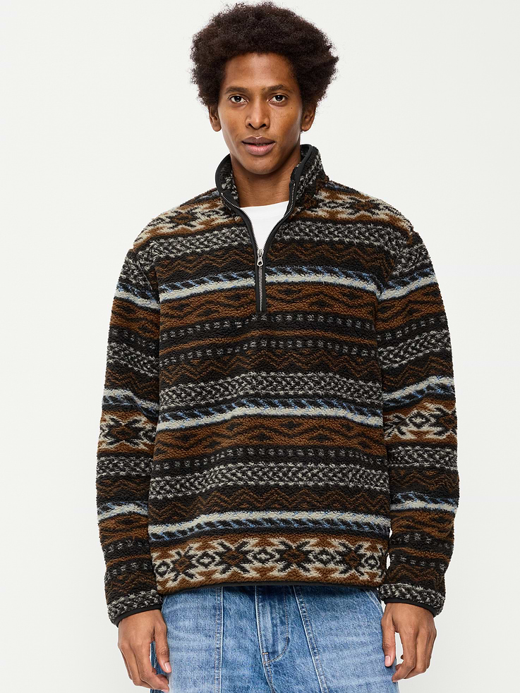 Image 1 of 4, mock neck, long sleeves, on-seam pockets, pullover style, Product #906164