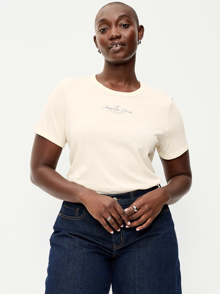 Image 5 of 8, EveryWear Crew-Neck Graphic T-Shirt