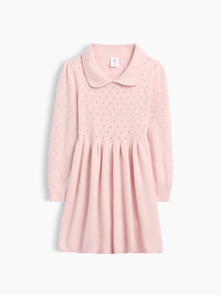 Image 2 of 3, Baby & Toddler CashSoft Collared Dress