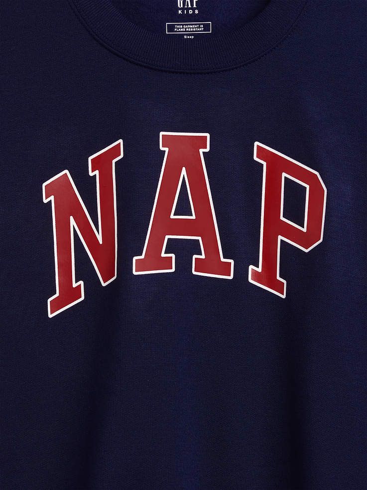 Image 5 of 6, Kids Recycled NAP Logo PJ Sweatshirt