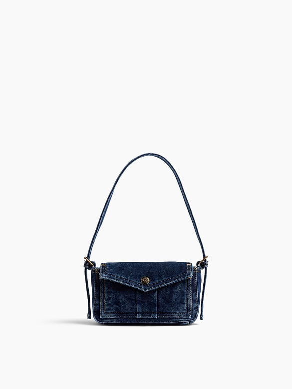 Mini Denim Envelope Bag