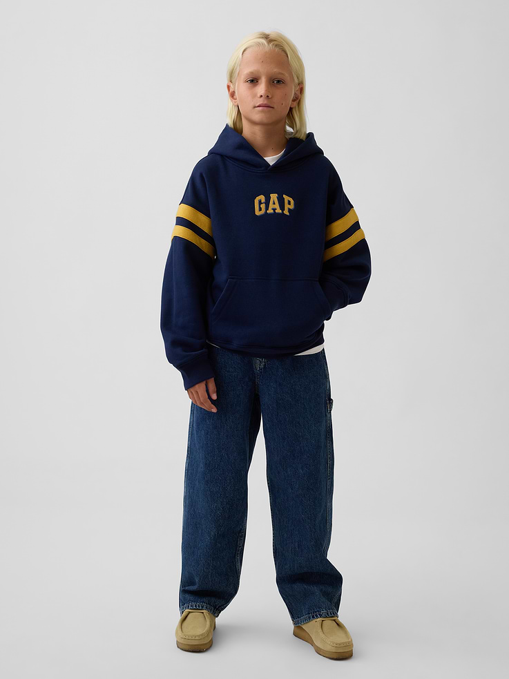Image 3 of 5, Kids VintageSoft Relaxed Logo Hoodie