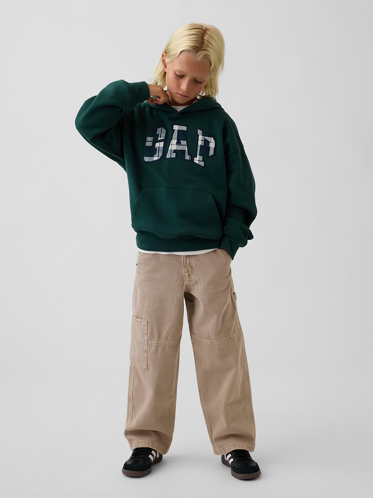 Image 4 of 6, Kids VintageSoft Relaxed Logo Hoodie