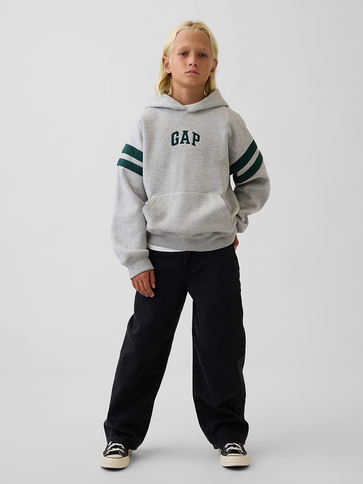 Image 4 of 6, Kids VintageSoft Relaxed Logo Hoodie