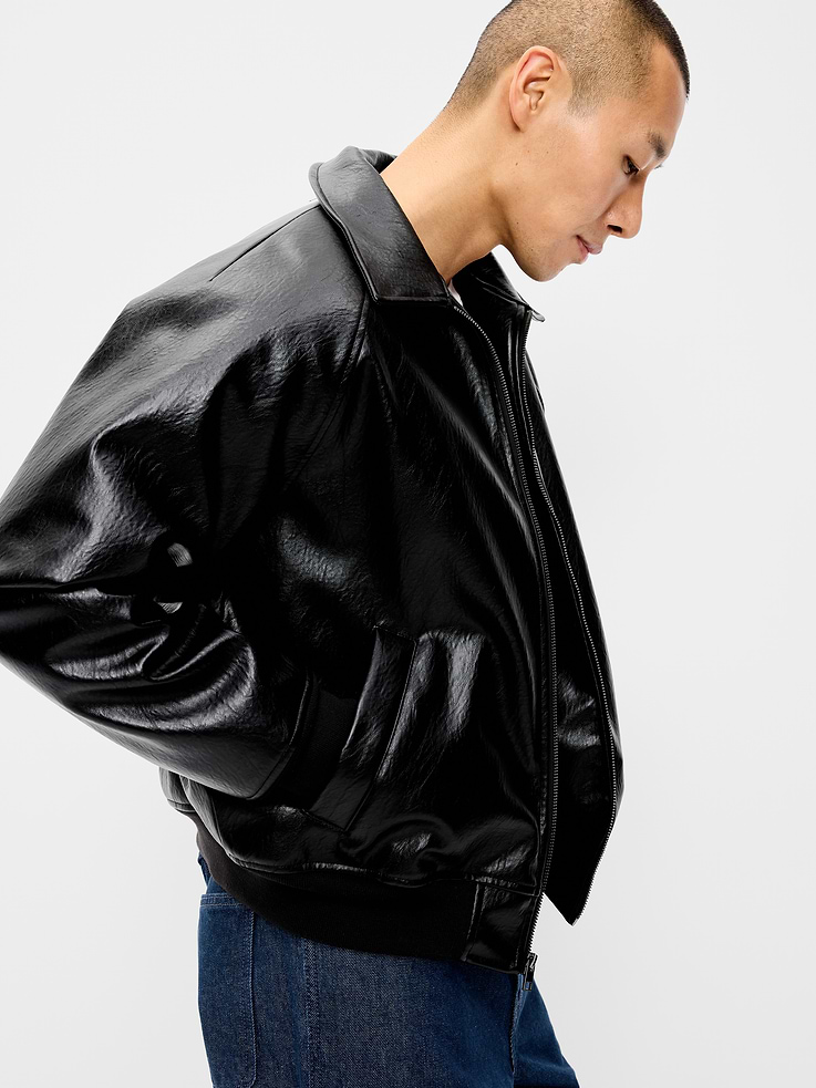 Image 1 of 6, spread collar, long sleeves, welt pockets, full length zipper, Product #1181596