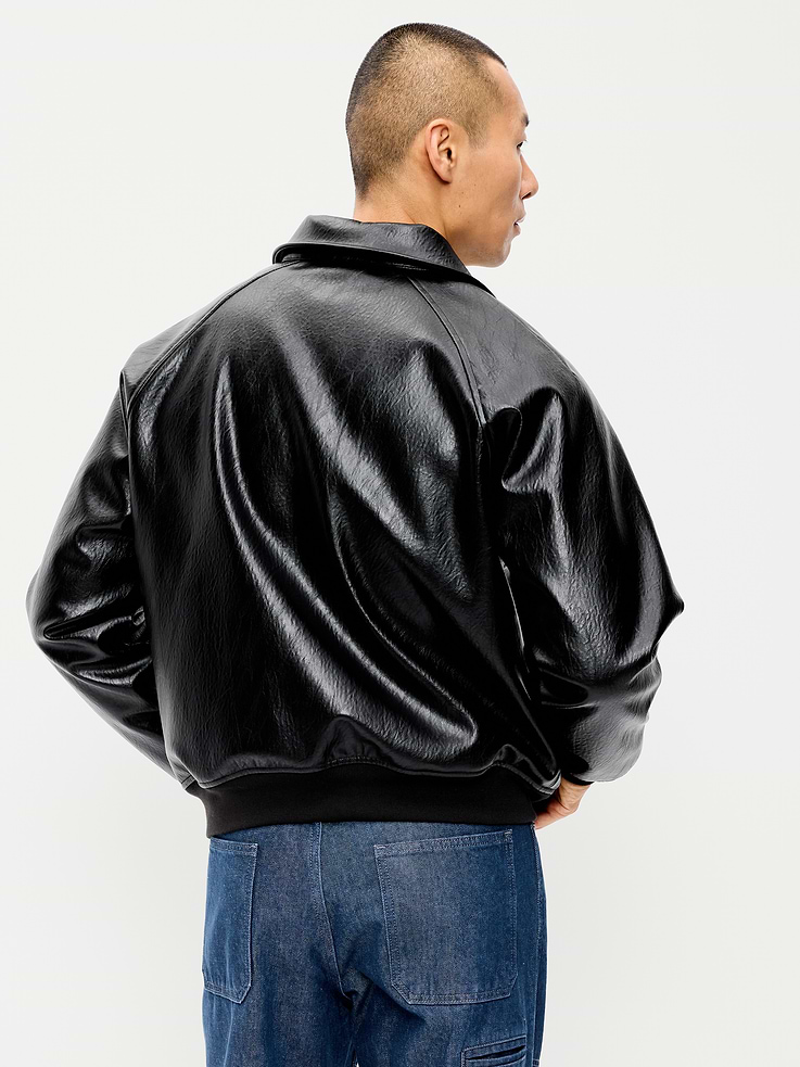 Image 2 of 6, Faux-Leather Jacket
