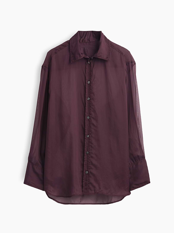 Sheer Organza Big Shirt
