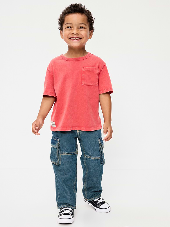 Super Baggy Barrel-Leg Cargo Jeans for Toddler Boys
