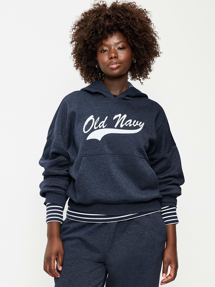 Image 2 of 5, Oversized Pullover Logo Hoodie Sweatshirt