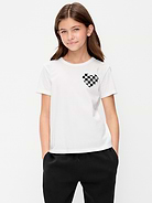 Image 1 of 4, scoop neck, short sleeves, heart shaped patch pocket, Product #905994