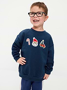 Image 1 of 3, crew neck, long sleeves, drop shoulders, graphic at front, Product #1181689