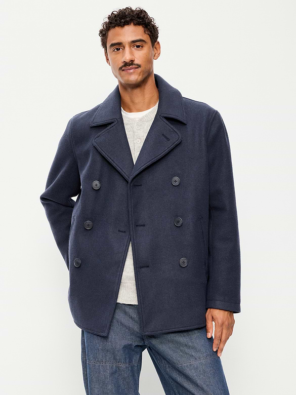 Double-Breasted Classic Peacoat