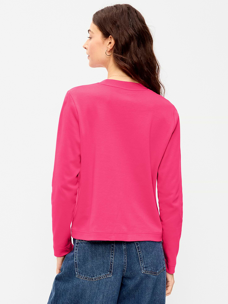 Image 2 of 8, Heavyweight Long-Sleeve Crew-Neck T-Shirt