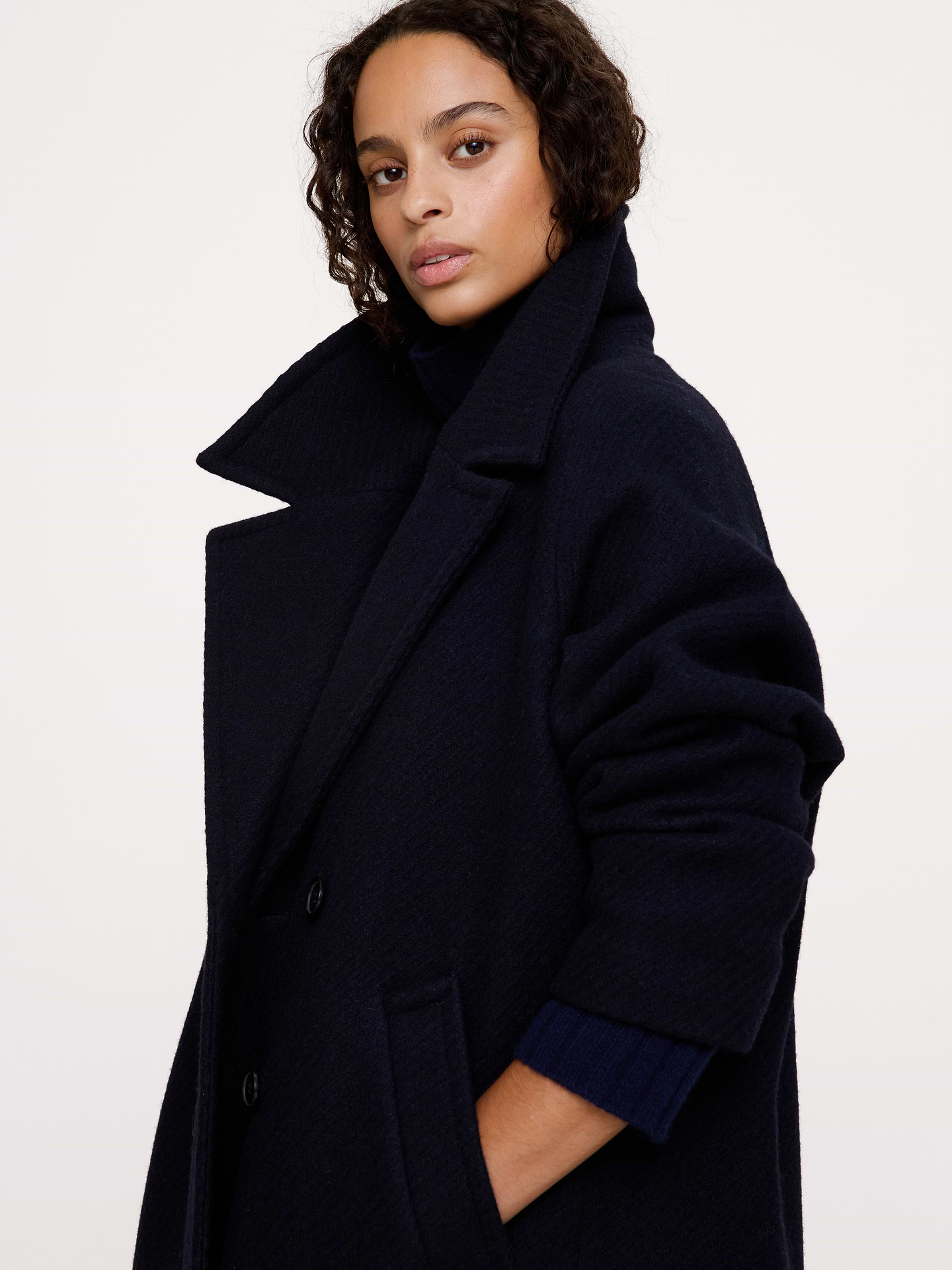 Image 4 of 7, Wool-Blend Top Coat