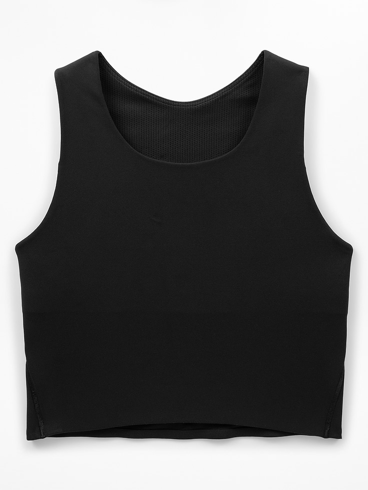 Image 1 of 4, FOR: School, practice, and play, FEEL: Powervita fabric is buttery soft with support that feels like a gentle hug, FAVE: Spacer foam through the front panel provides built-in coverage, Product #710330