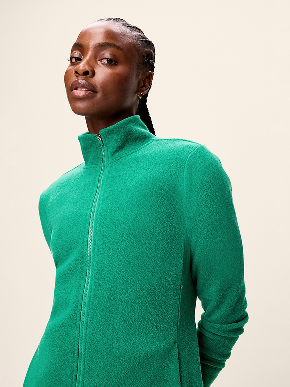 Fitted Performance Fleece Full-Zip Jacket