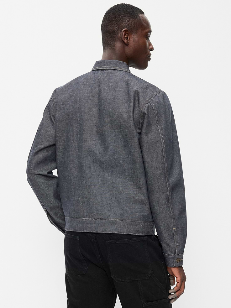 Image 2 of 6, Raw Denim Utility Jacket