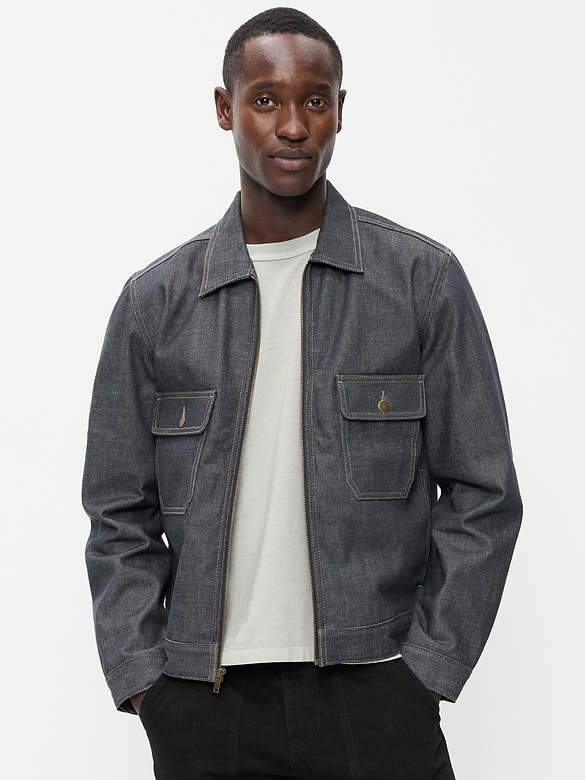 Raw Denim Utility Jacket