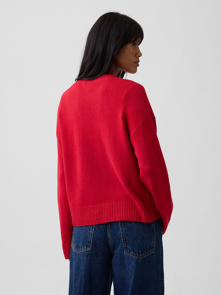 Image 2 of 5, Cashsoft Relaxed Crewneck Sweater