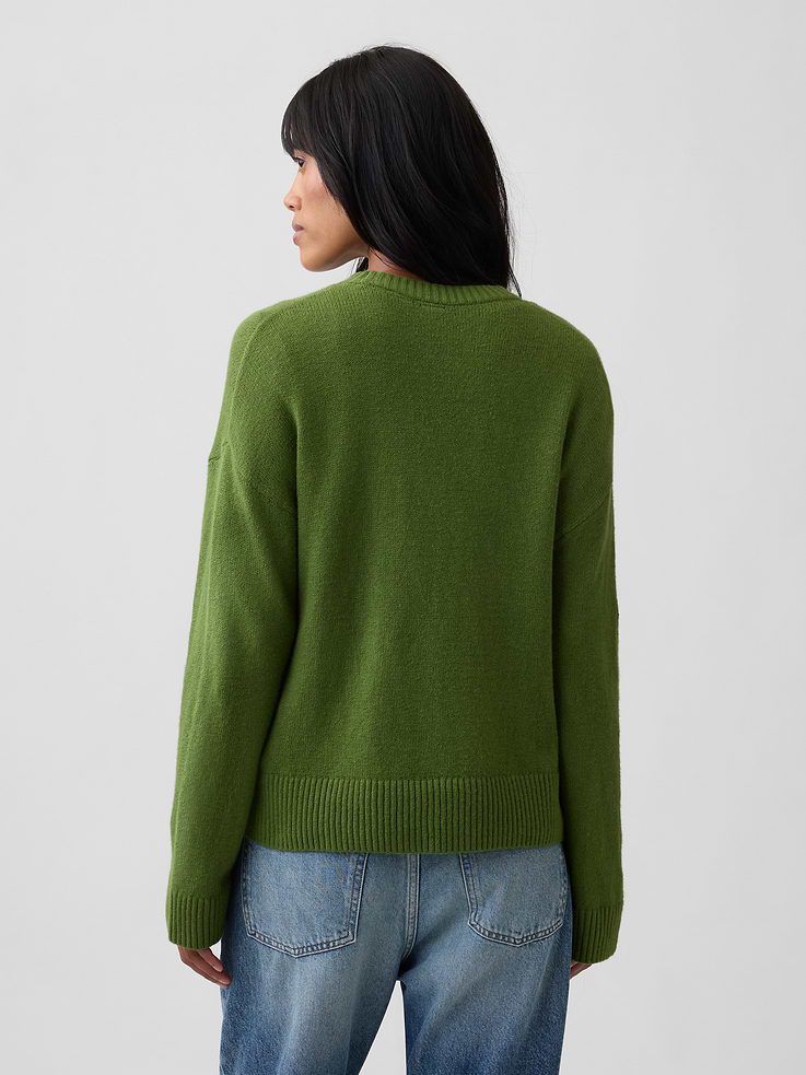 Image 2 of 5, Cashsoft Relaxed Crewneck Sweater