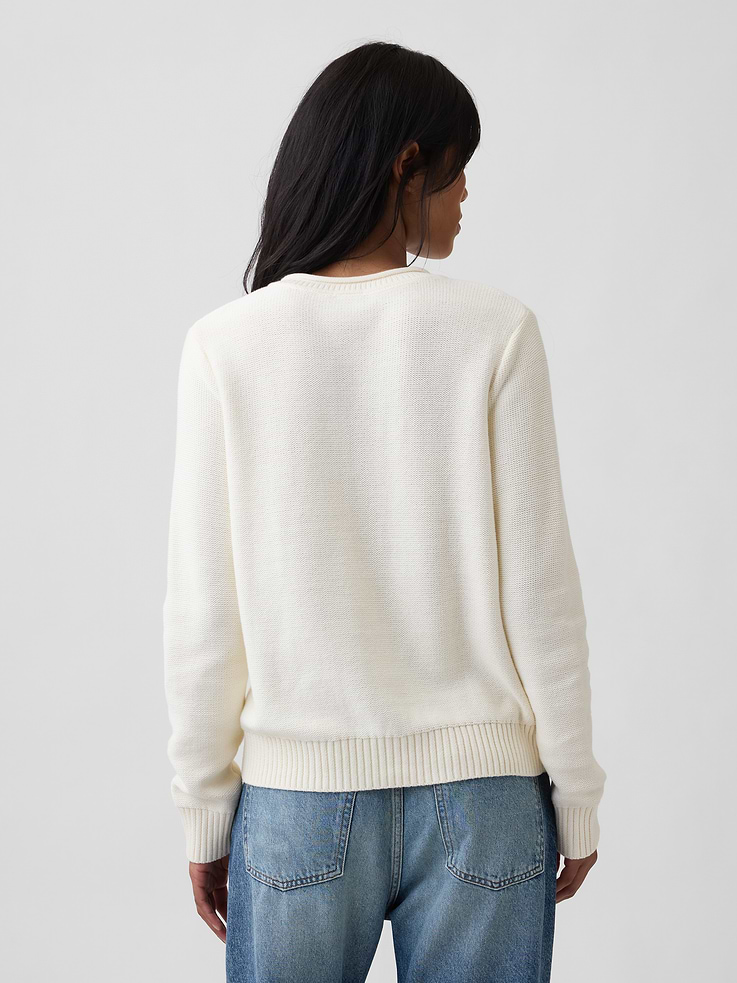 Image 2 of 5, Rollneck Cable-Knit Sweater
