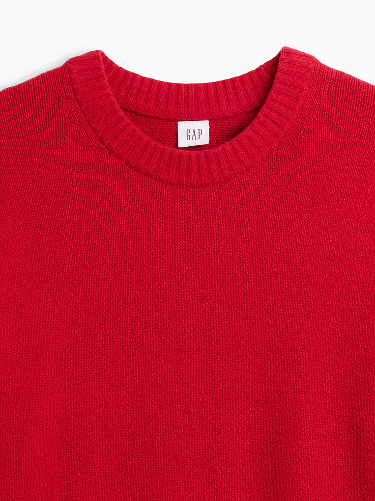 Image 4 of 5, Cashsoft Relaxed Crewneck Sweater