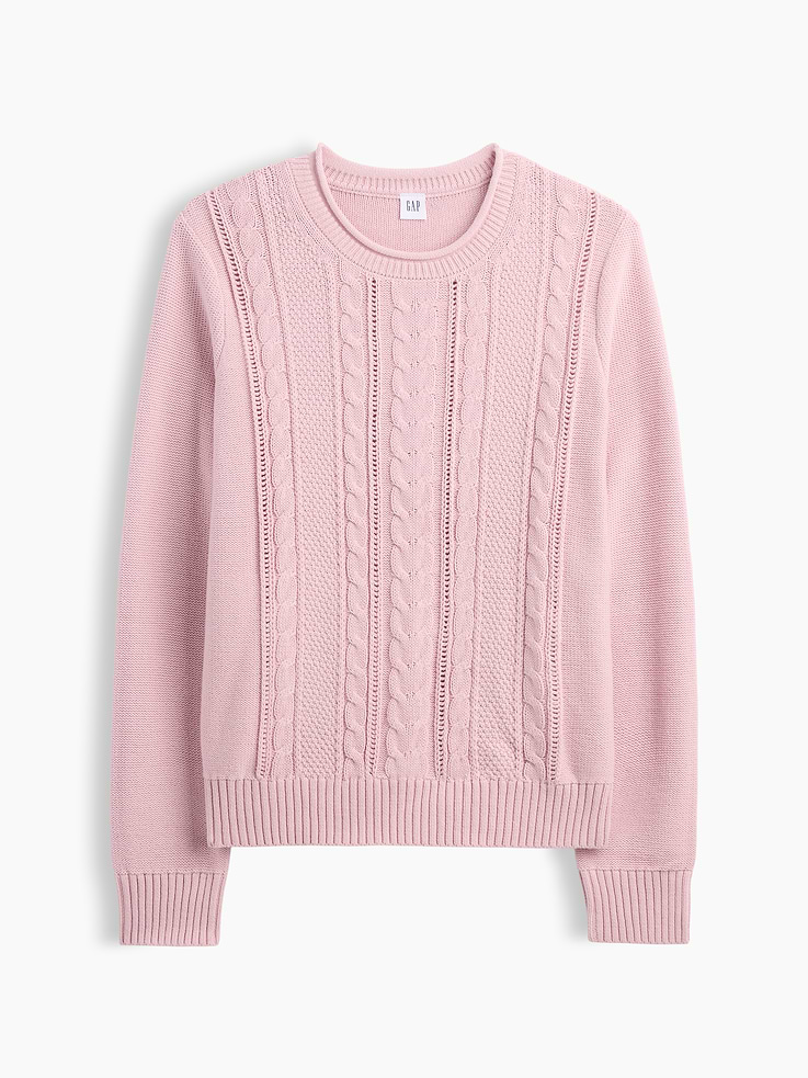 Image 5 of 5, Rollneck Cable-Knit Sweater