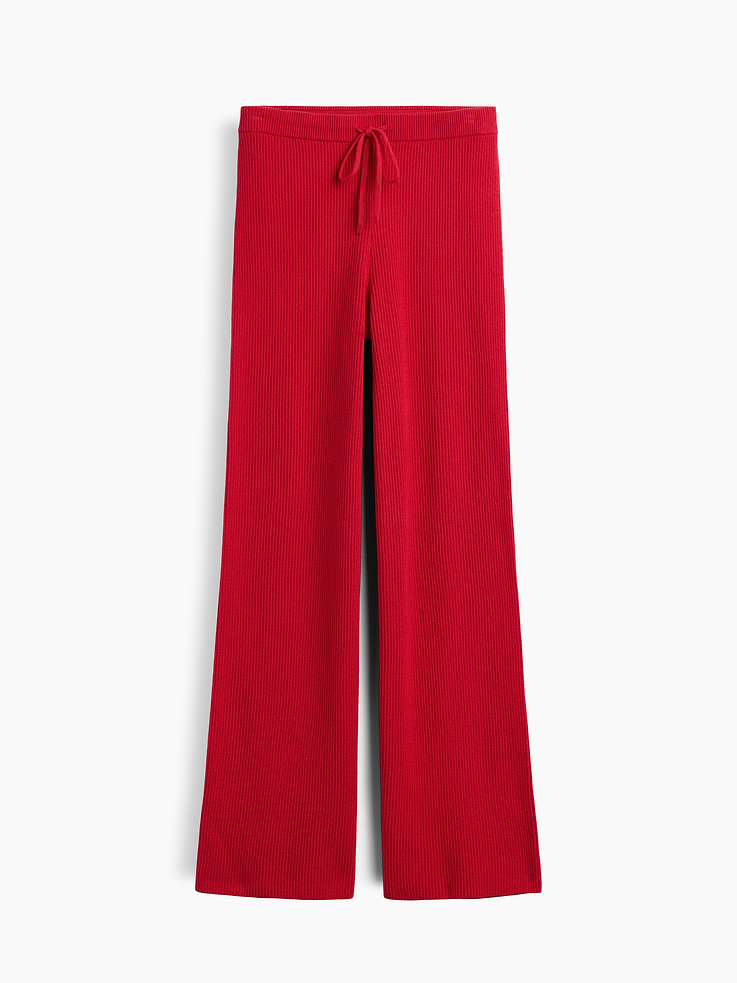 Image 5 of 5, CashSoft Relaxed Ribbed Sweater Pants