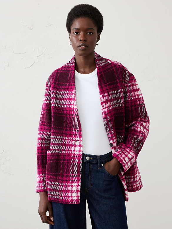 Knit Bouclé Coat