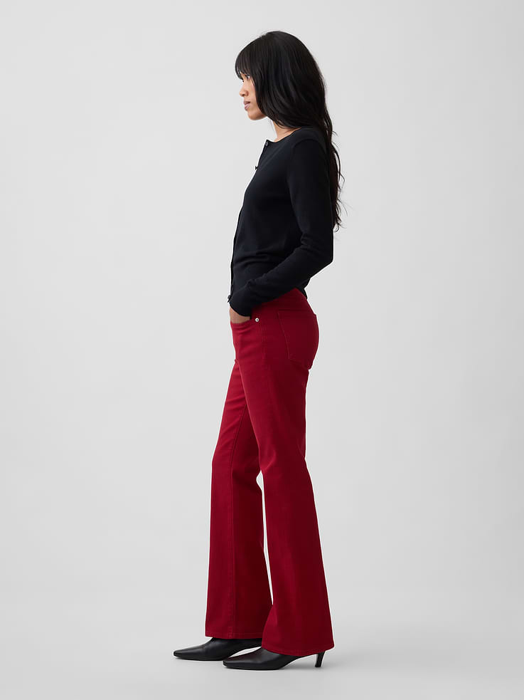 Image 3 of 7, Mid Rise Boot Jeans