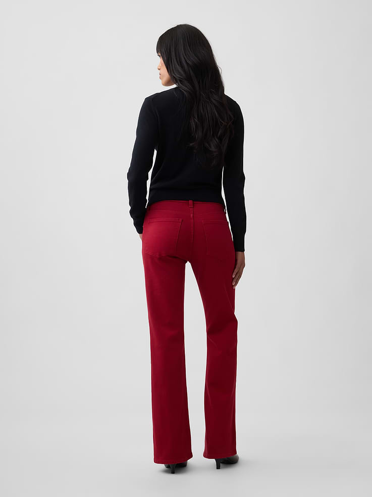 Image 4 of 7, Mid Rise Boot Jeans