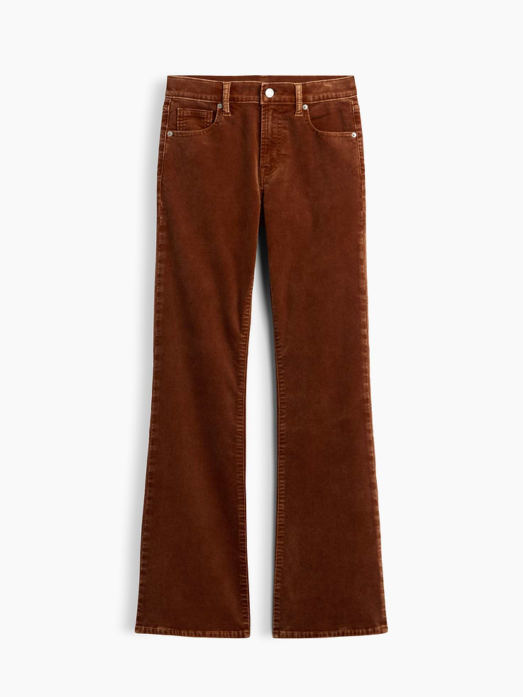 Image 7 of 7, Mid Rise Boot Velvet Pants