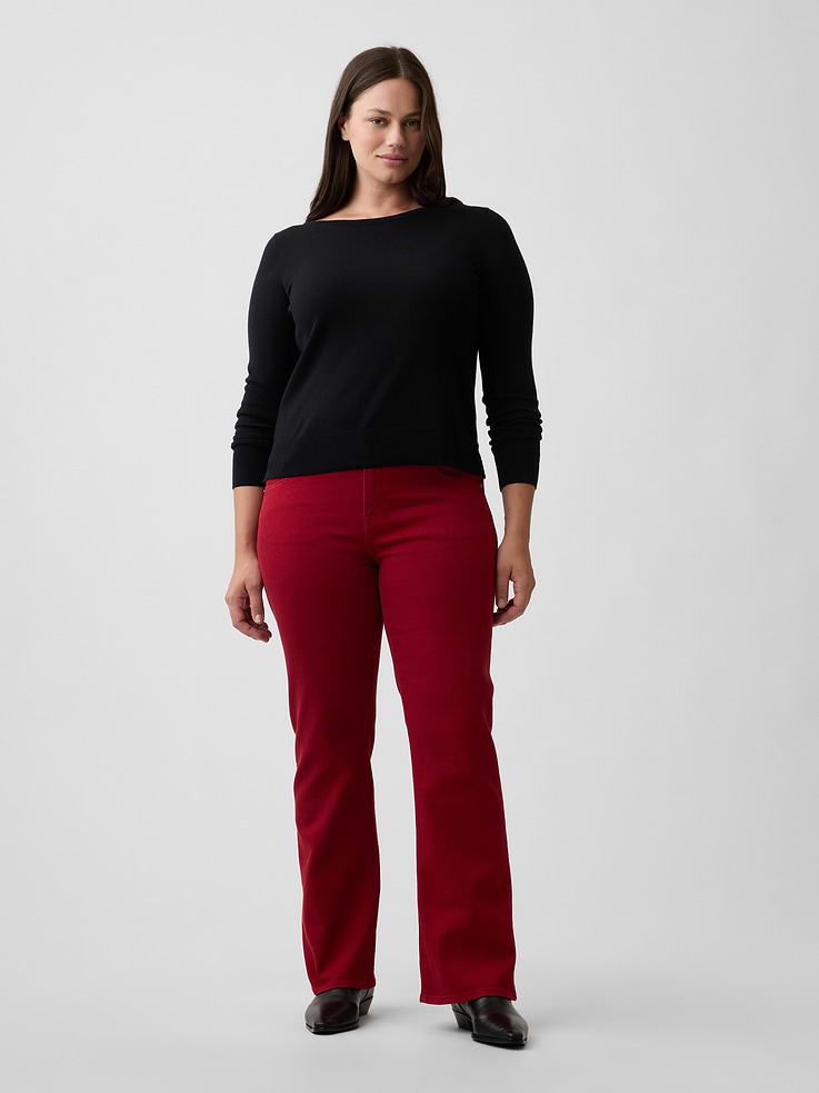 Image 5 of 7, Mid Rise Boot Jeans