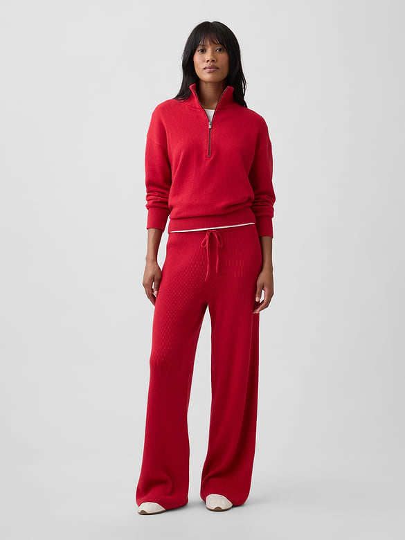CashSoft Relaxed Ribbed Sweater Pants