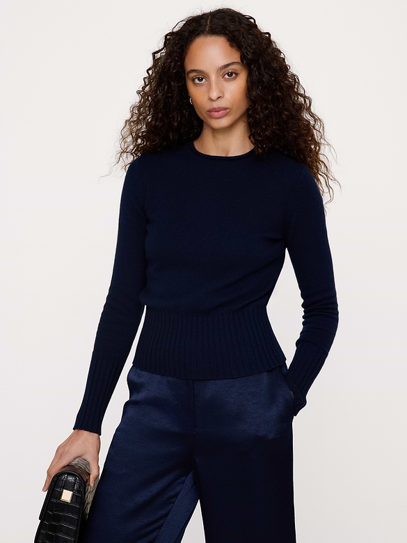 The Fireside Roll-Neck Sweater in Wool-Cotton