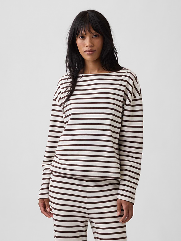 Stripe Boatneck T-Shirt