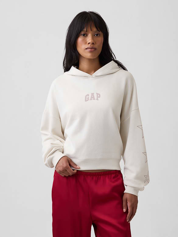 Relaxed Gap Mini-Logo Hoodie