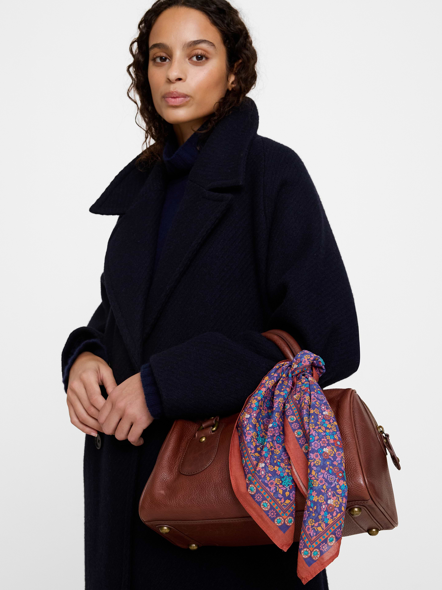 Image 2 of 8, Embroidered Cotton Scarf by Vismaya