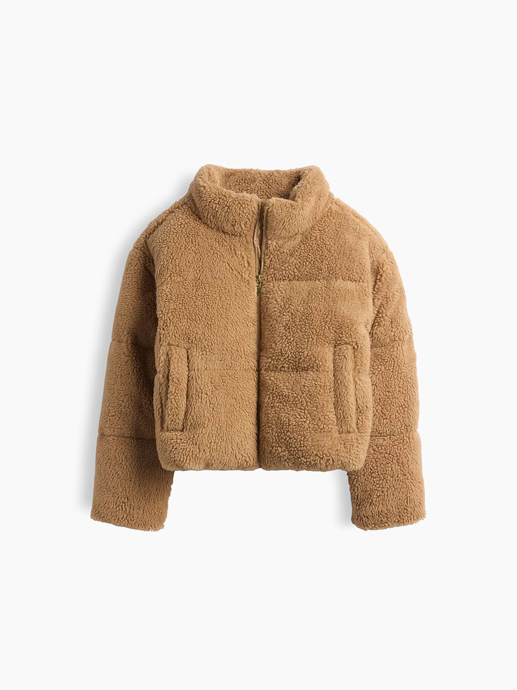 Image 2 of 3, Kids Recycled Mockneck Puffer Jacket