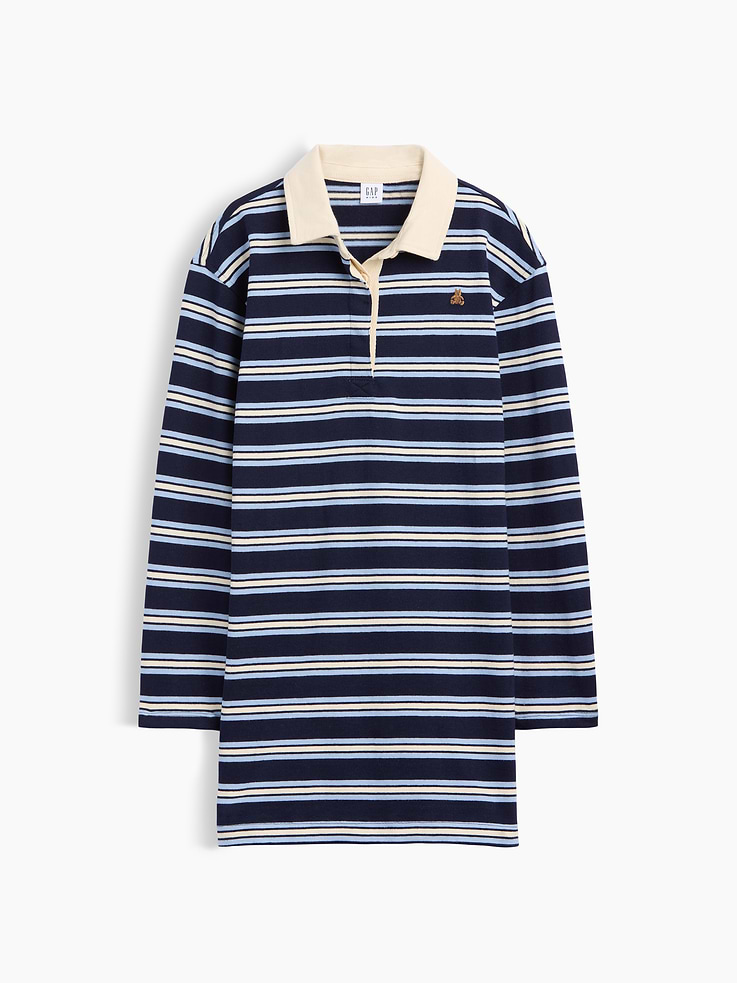 Image 2 of 3, Kids Relaxed Rugby Polo Dress