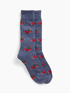 Image 1 of 3, Soft, stretch knit dress socks., Ribbed top., Reinforced toe and heel., Allover print., This product was made in a factory that invests in gender equity and women’s empowerment through RISE. Learn more at gapinc.com/equity ., Product #1185711