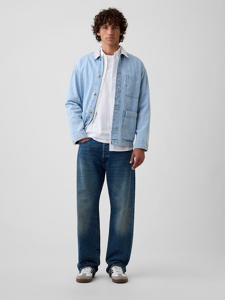 Image 3 of 5, Relaxed Denim Barn Jacket