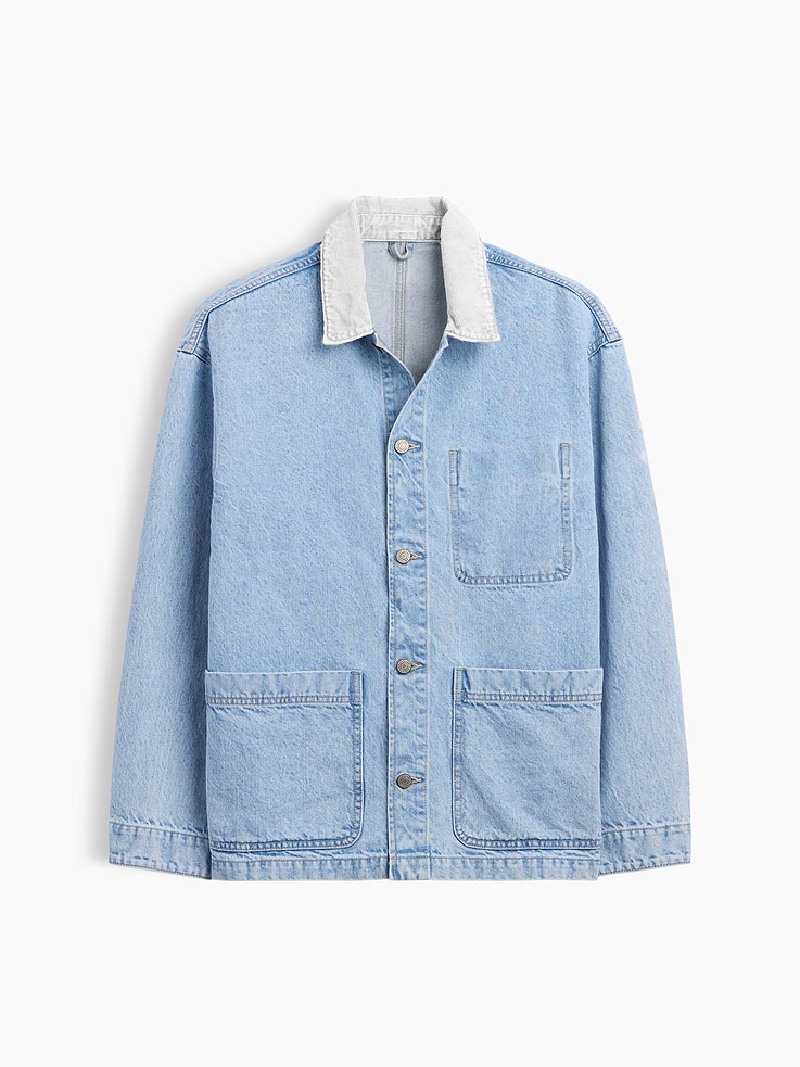 Image 5 of 5, Relaxed Denim Barn Jacket