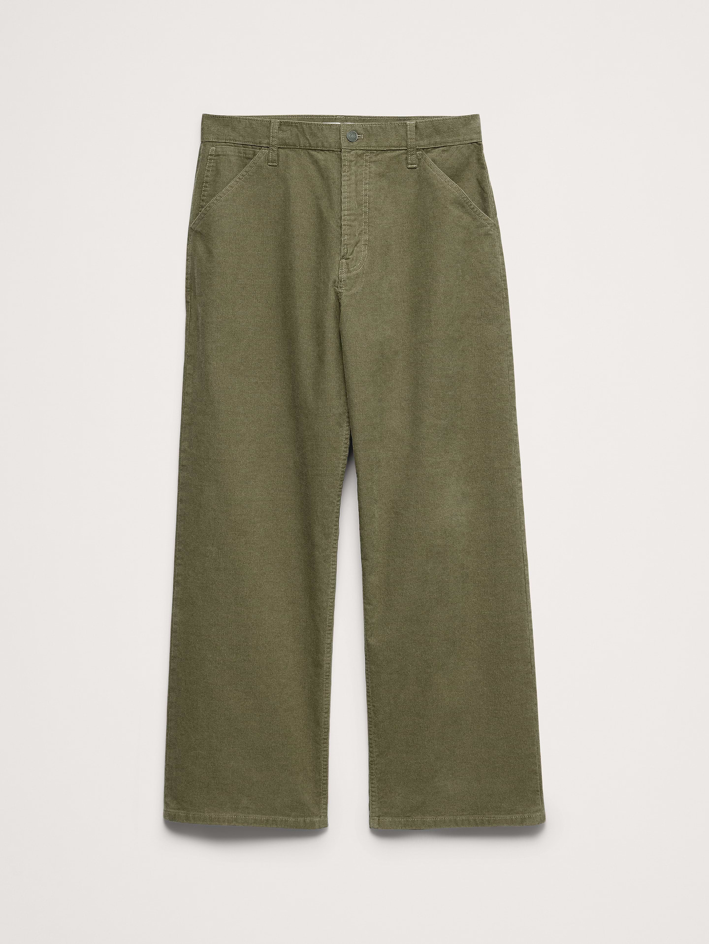 Image 4 de 8, Pantalon ample en velours côtelé