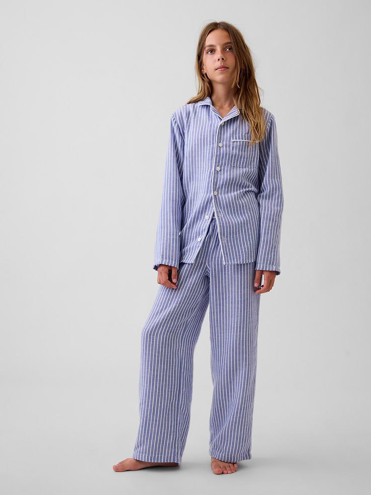 Image 3 of 3, Kids Recycled Flannel PJ Shirt