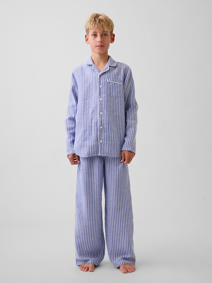Image 2 of 3, Kids Recycled Flannel PJ Shirt
